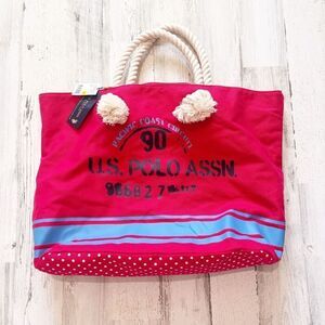 U.S. Polo Pacific Coast Tote Bag NWT